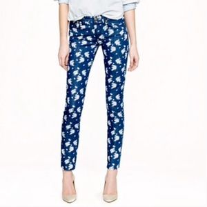 JCrew Floral Print Denim